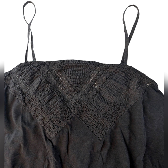 American Eagle Outfitters Women's Elegant Gray Lace Trim Cami Top Size S - Picture 3 of 8